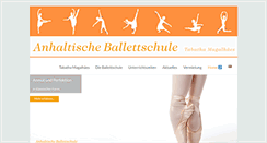 Desktop Screenshot of anhaltische-ballettschule.de