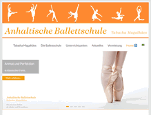 Tablet Screenshot of anhaltische-ballettschule.de